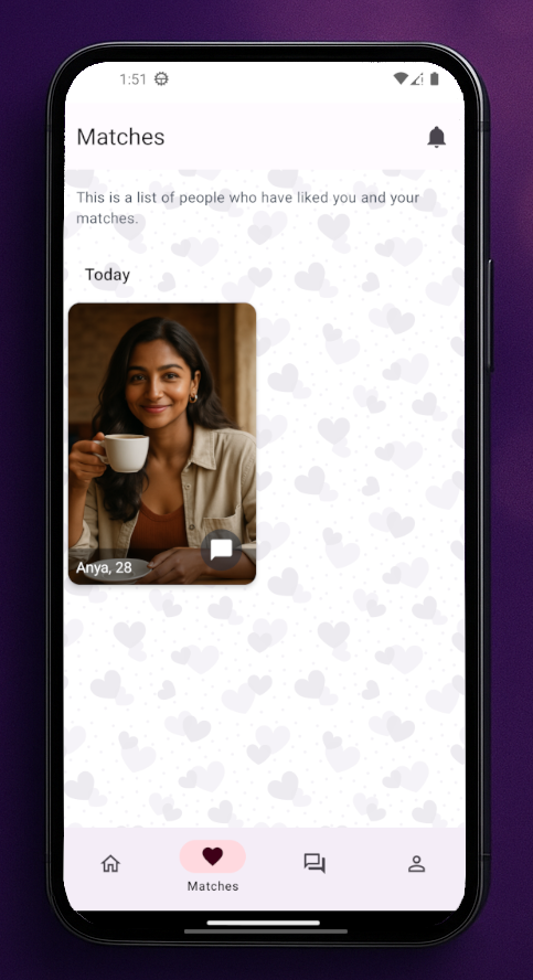 Matches Screen